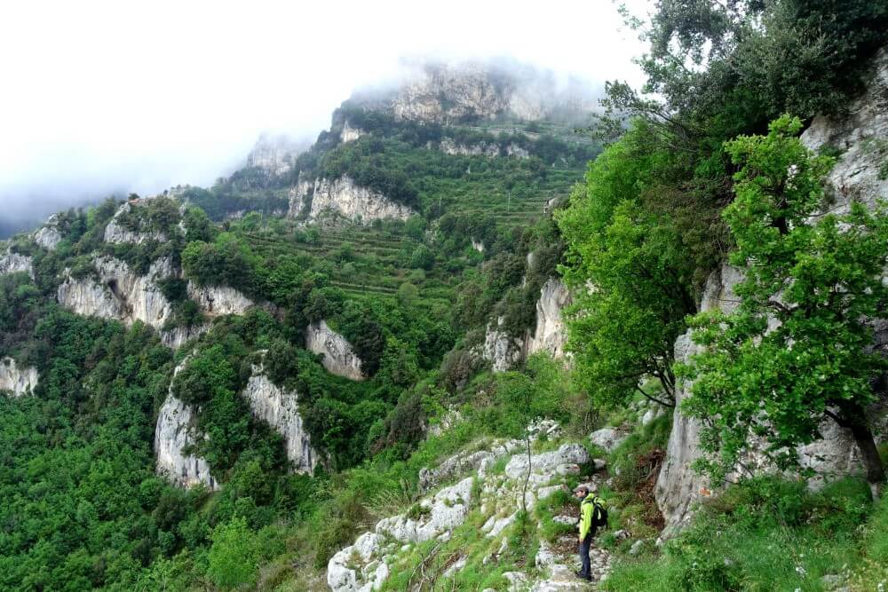 Weg zum Monte Lattari