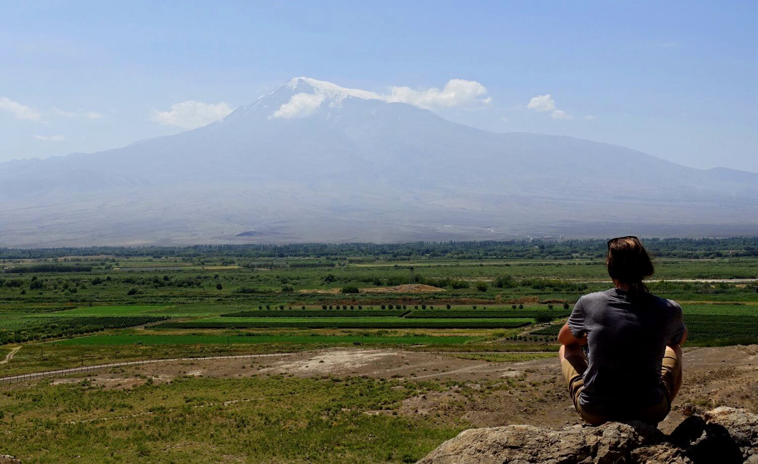 Blick auf den Ararat von Armenien aus.