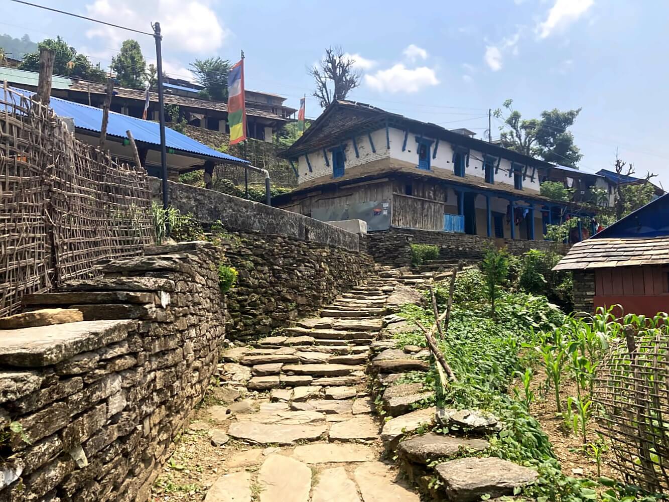 Landruk Dorf in Nepal Mardi Himal.