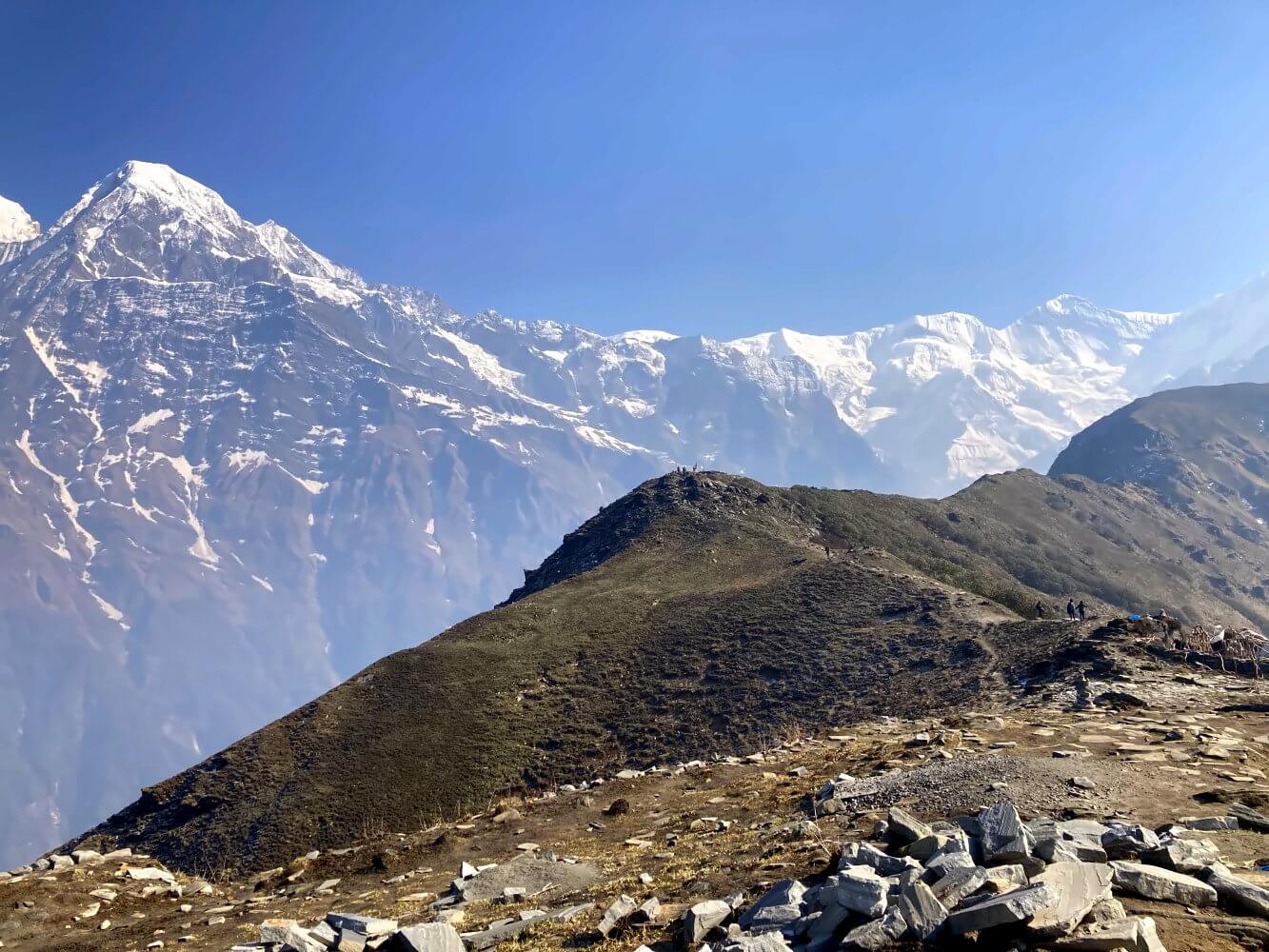 Himalaya Blick auf dem Mardi Himal Trek.
