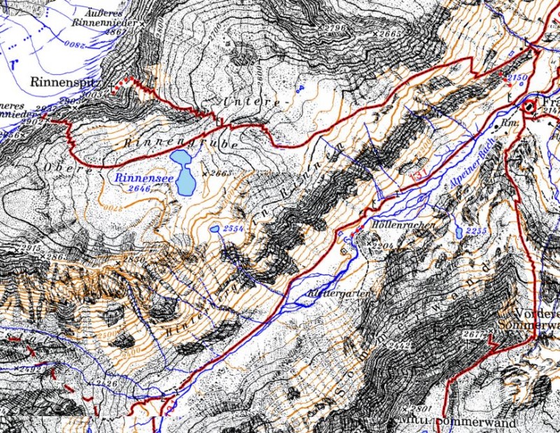 Outdooractive Pro+ AV Karte Stubaier Alpen