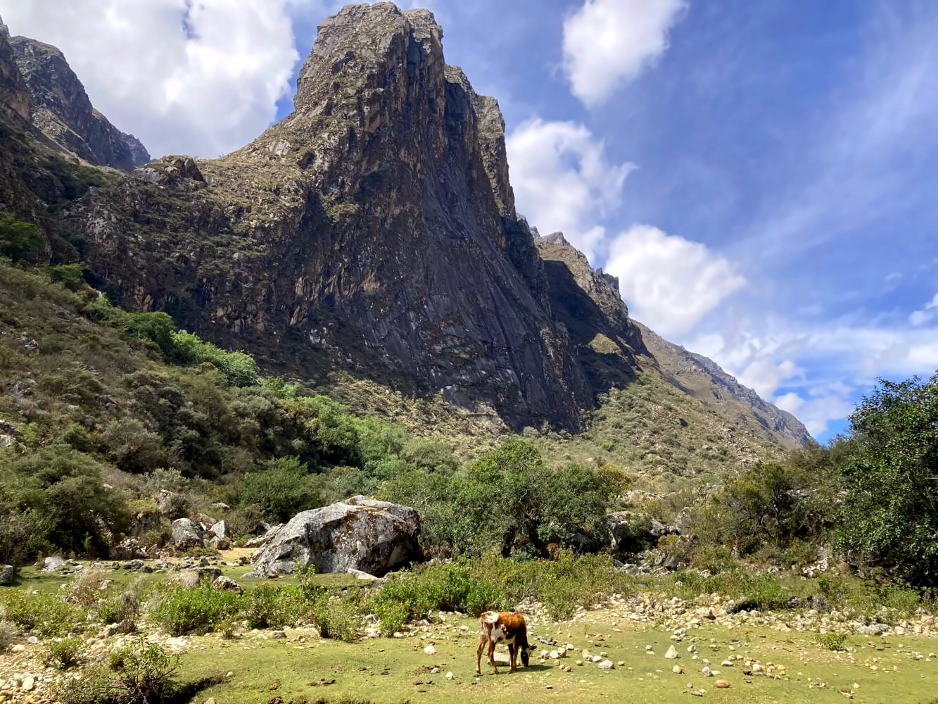 Berge in der Quebrada Santa Cruz.