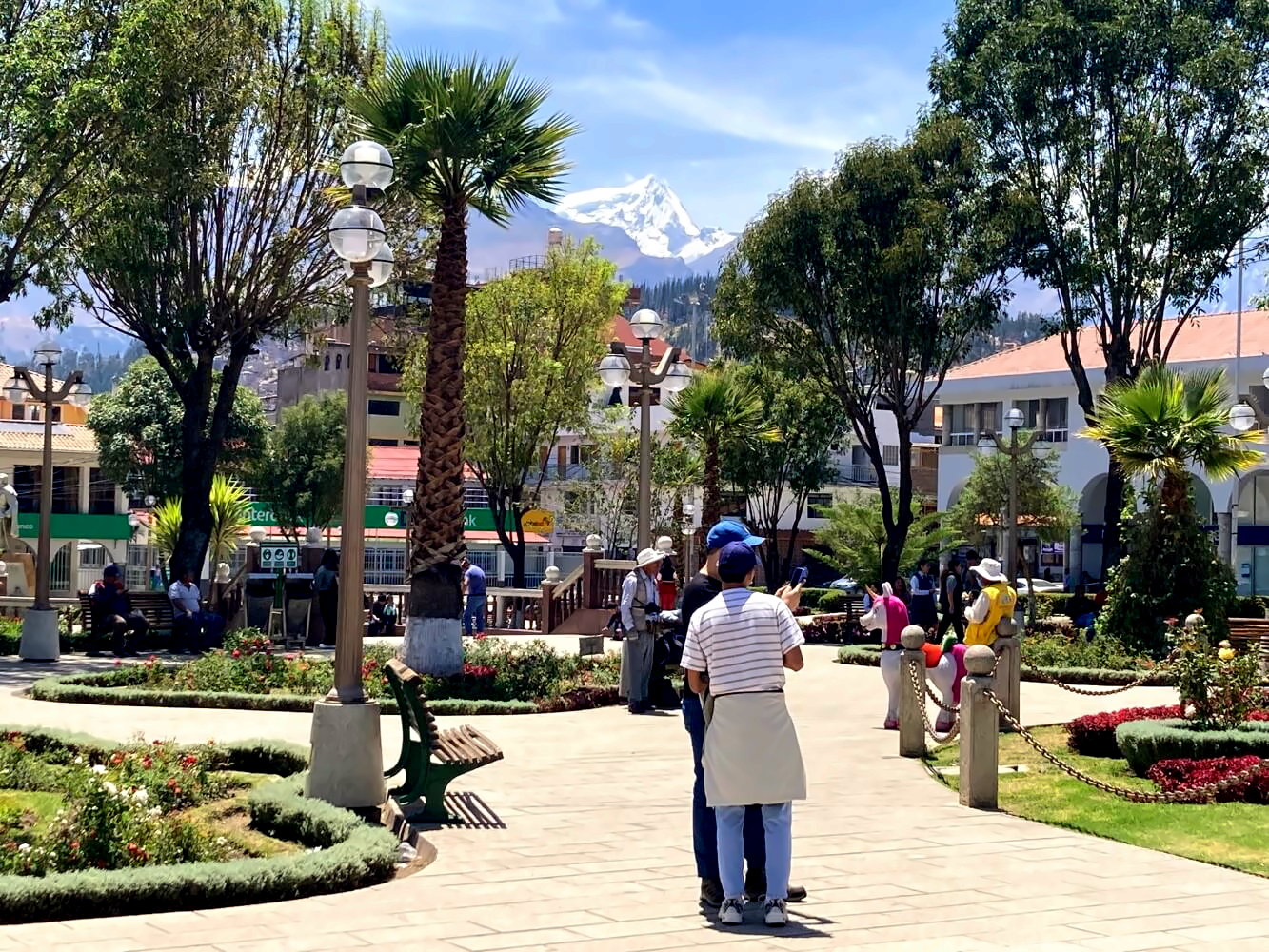 Plaza de Armas in Huaraz.