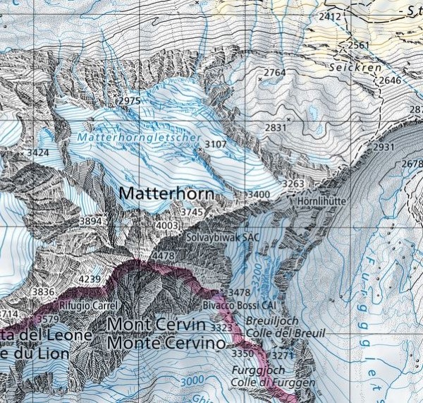 Matterhorn Outdooractive Pro Topografische Karte