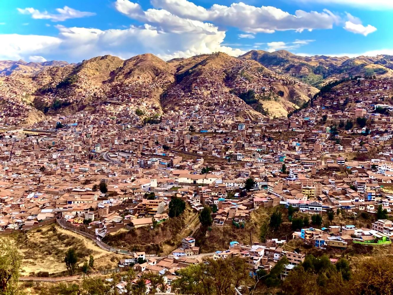 Stadtansicht von Cusco.