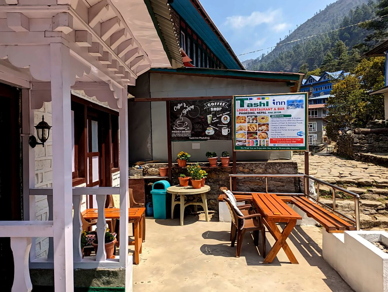 Teahouse in Phakding auf dem Weg zum Everest Basecamp.