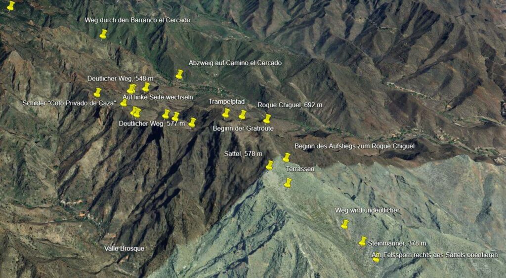 Umgewandelte GPX in KML Datei wird in Google Earth in 3D angezeigt