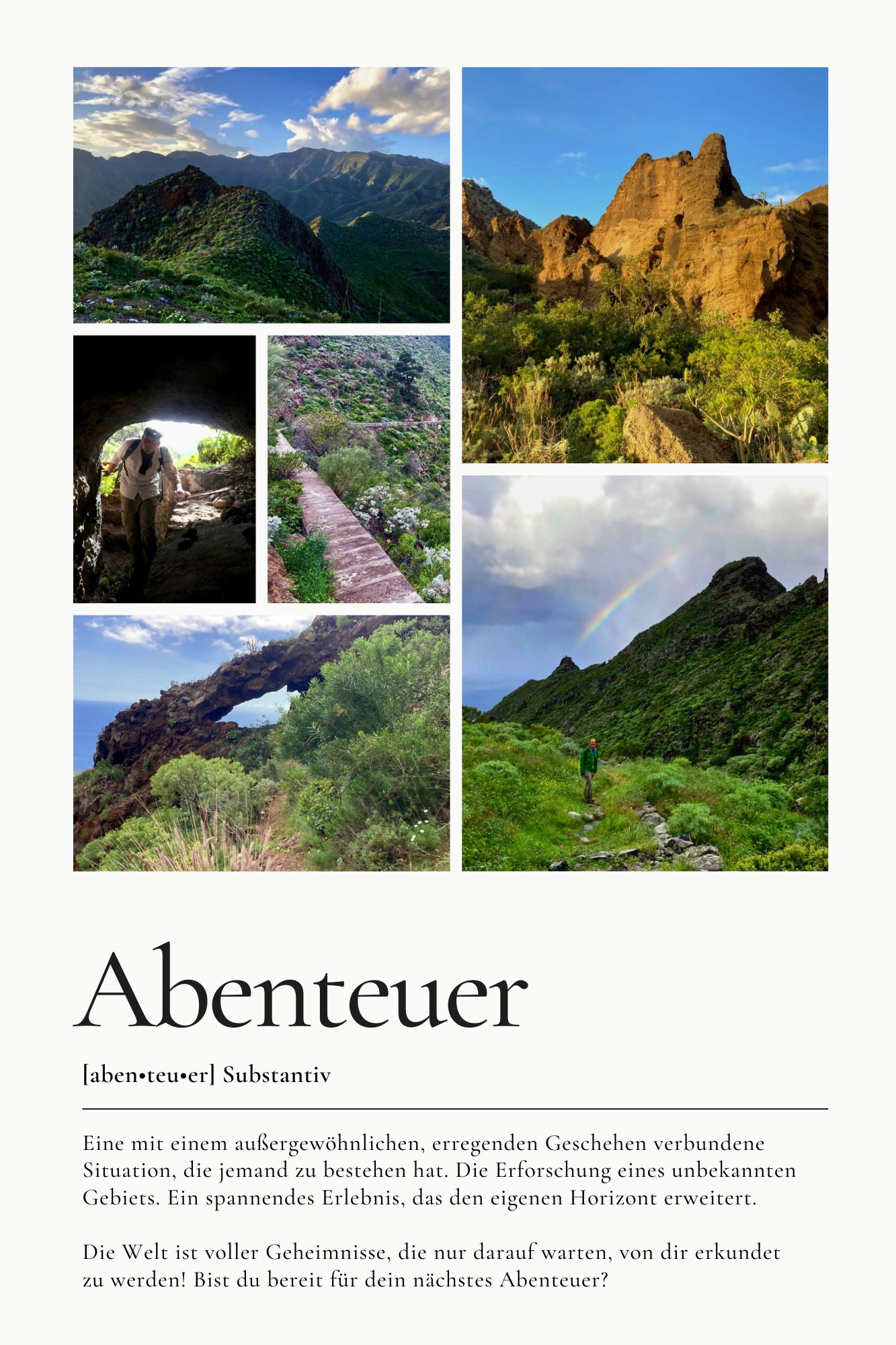 Bildgalerie mit Wanderungen in Teneriffa.