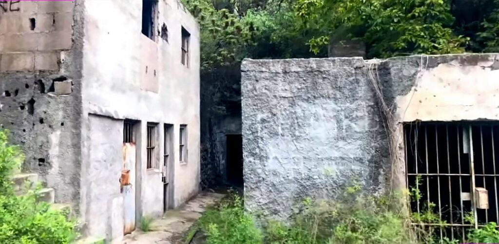 Barranco de Badajoz verlassene Gebäude und Galería.