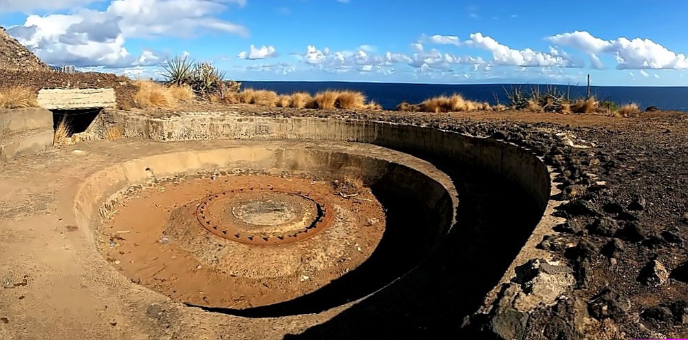 Bunker in Teneriffa Außenansicht.