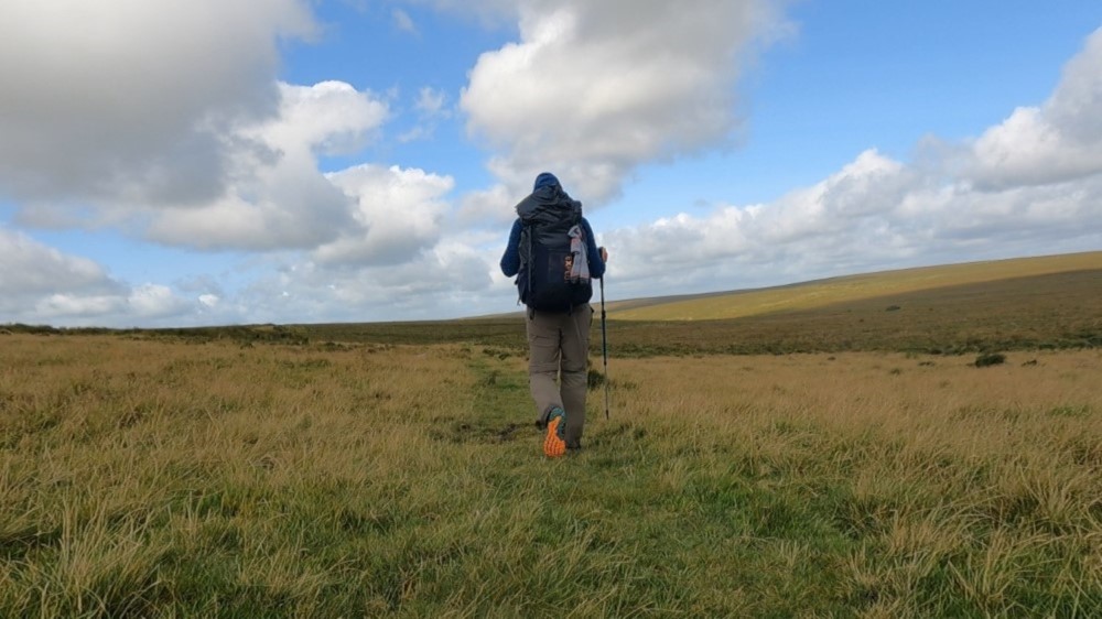 Weite Landschaft im Dartmoor.