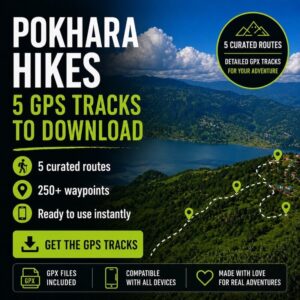 The 5 best Dayhikes in Pokhara: GPS Download Bundle