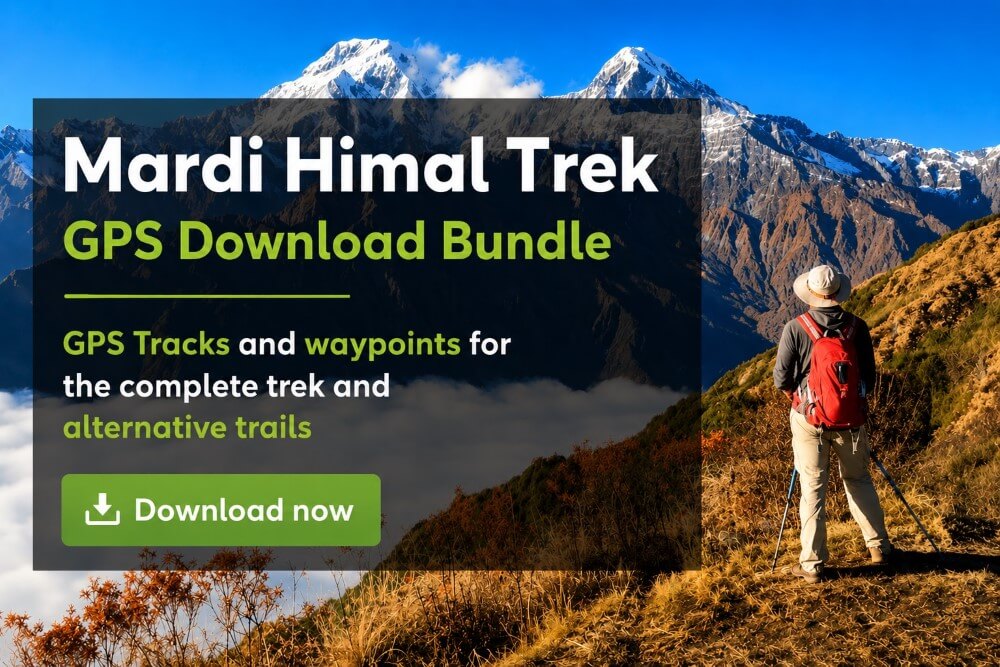 Mardi Himal Trek GPS Track Banner