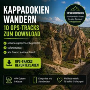 Die 10 schönsten Wanderungen in Kappadokien: GPS-Download-Paket