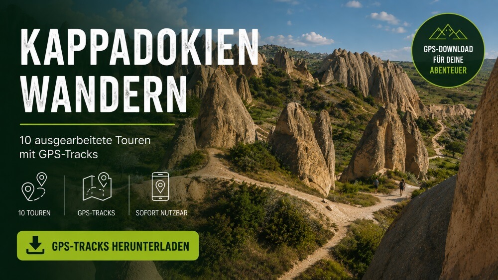 Kappadokien Wanderungen GPS Tracks Banner